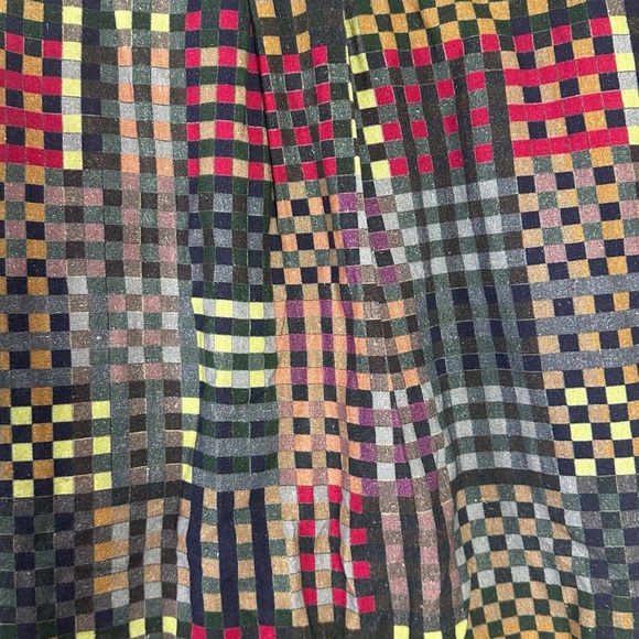 Rujuta Sheth Patchwork Plaid Cargo Ray Jumpsuit in Night Rubix Size Medium - Picture 11 of 14